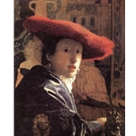 Girl with a Red Hat, 1668, Jan Vermeer