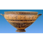 Kylix of Vroulian style Rhodian workshop. 6th c. BC.