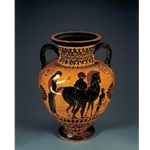 Neck Amphora Bearded Man Leading a Horse 2