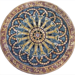 Marble Mosaic Medallion - MM030