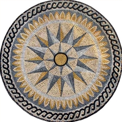 Marble Mosaic Medallion - MM049