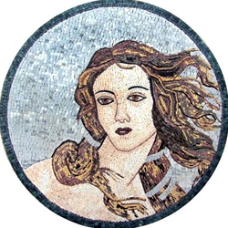 Marble Mosaic Medallion - MM076B