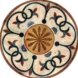 Marble Mosaic Medallion - MM280