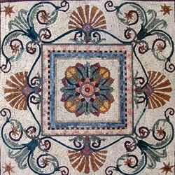 Marble Mosaic Geometric Design - MG194