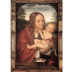 Virgin and Child in a Landscape, Quentin Massys