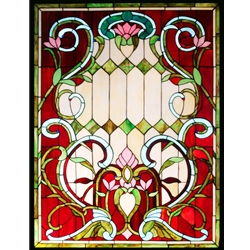 Stained window glass panel LTSP48-36∕18