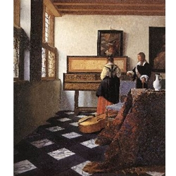 A Lady at the Virginals with a Gentleman, 1662-65, Jan Vermeer