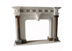 Hand-carved Marble Fireplace Mantel - SF-151