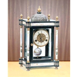 Marble-Brass Clock-K1256