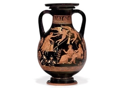 Aphrodite in a Chariot Drawn by Two Winged Erotes