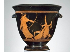 Bell Krater Aktaion Meets his Demise