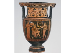 Column Krater Women and Two Youths in Oscan Dress