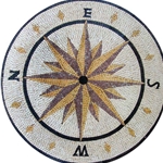 Marble Mosaic Medallion - MM044B