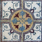 Marble Mosaic Geometric Design - MG109