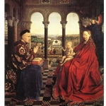 The Virgin of Chancellor Rolin, 1435, Jan Van Eyck