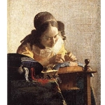 The Lacemaker, 1669-70, Jan vermeer