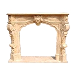 Hand-carved Marble Fireplace Mantel- LF0111