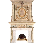 Hand-carved Marble Fireplace Mantel- LH0020