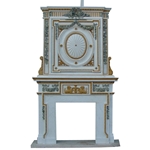 Hand-carved Marble Fireplace Mantel - LH0046