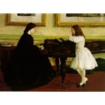 At The Piano, 1858-59,James Abbott McNeill Whistler