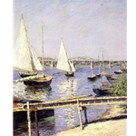 Sailboats in Argenteuil,Gustave Caillebotte, c. 1888