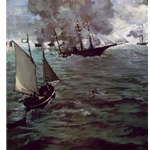 Battle of the Kearsarge and the Alabama, 1864, Edouard Manet