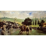 Races at Longchamp, c. 1867, Edouard Manet