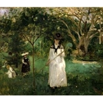 Butterfly Hunt , 1874; Berthe Morisot, French impressionist painter