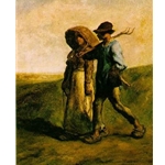 The Walk to Work Jean Francois Millet 1851