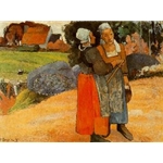 Paysanes Paysannes bretonnes Breton peasant women 1894 Paul Eugéne-Henri Gauguin