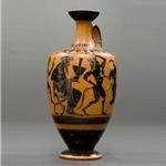 Greek Black Figure Lekythos