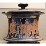 Marriage Procession Red-Figure Pyxis