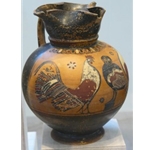Corinthian Oinochoe Rooster and Chicken