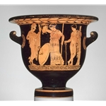 Bell Krater Athena Holds up the Head of Medusa