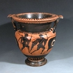 Column Krater Two Soldiers Running