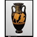 Neck Amphora Youth with Sword Pursuing Woman