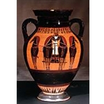 Belly Amphora Departure of a Four Horse Chariot