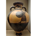 Panathenaic Amphora Athena Wearing The Aegis