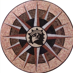 Marble Mosaic Medallion - MM229