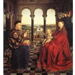 The Virgin of Chancellor Rolin 1435 Jan Van Eyck