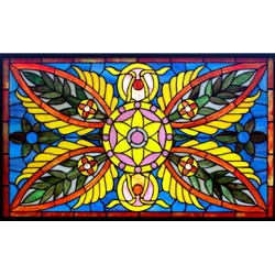 Stained window glass panel LTSP34-20∕01