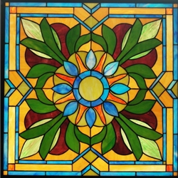Stained window glass panel LTSP24-24∕06