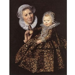 The Infant Catharina Hooft (1618-1691) with her Nurse Frans hals c. 1619-20