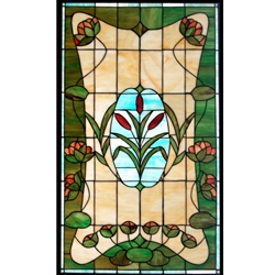 Stained window glass panel LTSP34-20∕12