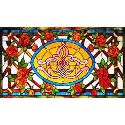 Stained window glass panel LTSP24-43∕39B