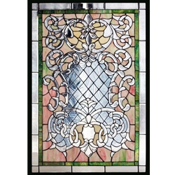 Stained window glass panel LTSPB36-24∕51