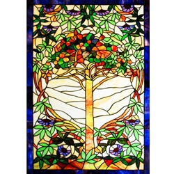 Stained window glass panel LTSP40-28∕52