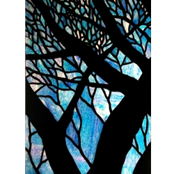 Stained window glass panel LTSP39-29∕53