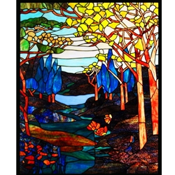 Stained window glass panel LTSP39-31∕54