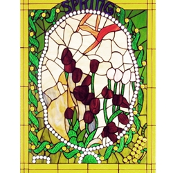 Stained window glass panel LTSP30-23∕61